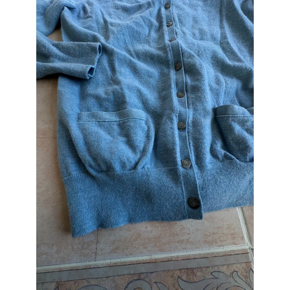 Worn twice! Banana Republic‎ Blue Extra Fine Merino wool Blend Women size M - Picture 7 of 8